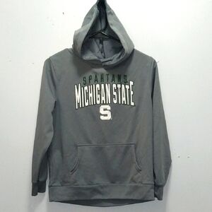 J. America Gray Michigan State Spartans Hoodie Boys Large